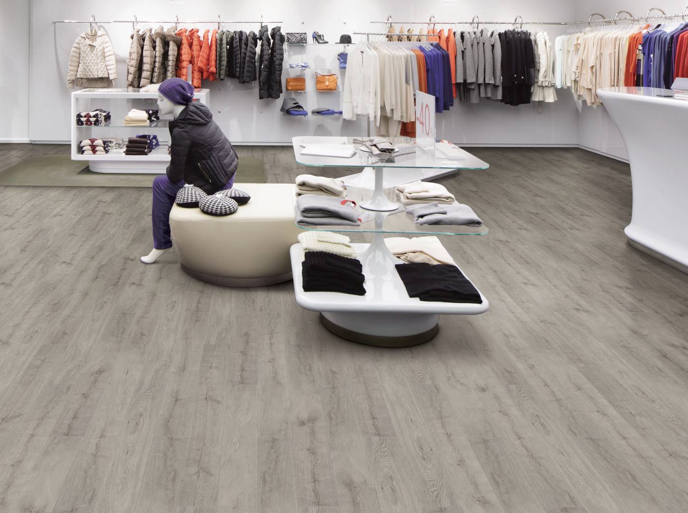 Wykladzina pcv w sklepie